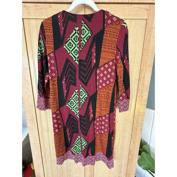 NWT Diane Von Furstenberg Rose Patchwork 3/4 Sleeve 100% Silk Dress Size 4 - Picture 7 of 7